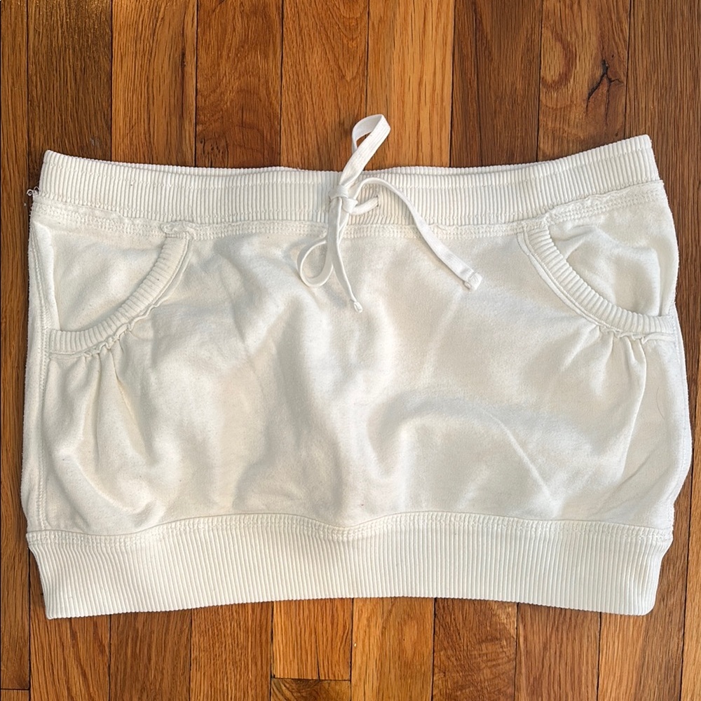 Vintage Abercrombie & Fitch White Mini Skirt
